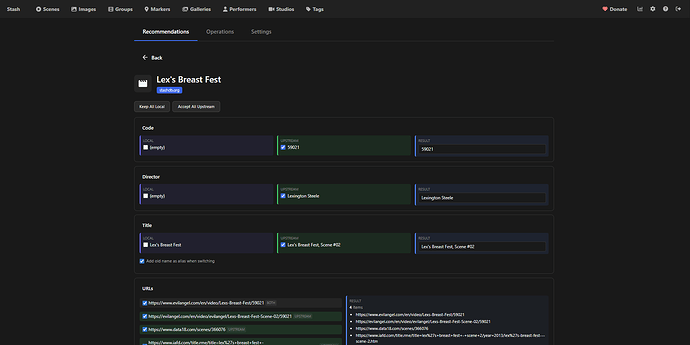 Stash Sense - Scene Upstream