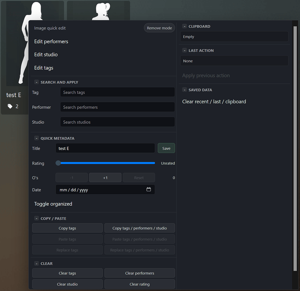 Stash Quick Actions Panel - Plugins - Stash Forum