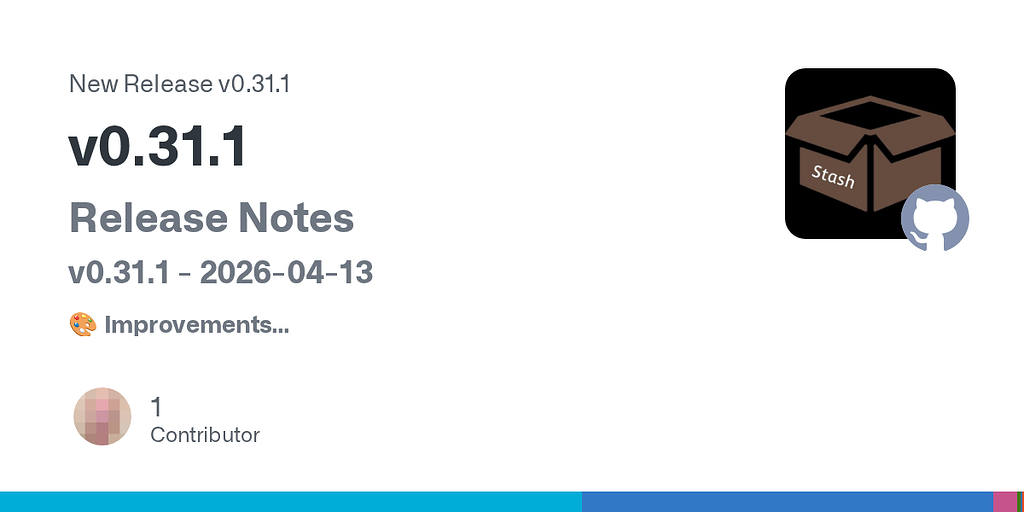 Release v0.31.1 · stashapp/stash - Announcements - Stash Forum