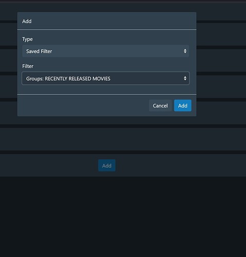 Group Front Page Filter