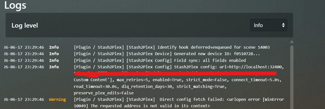 Stash2Plex - Plugins - Stash Forum