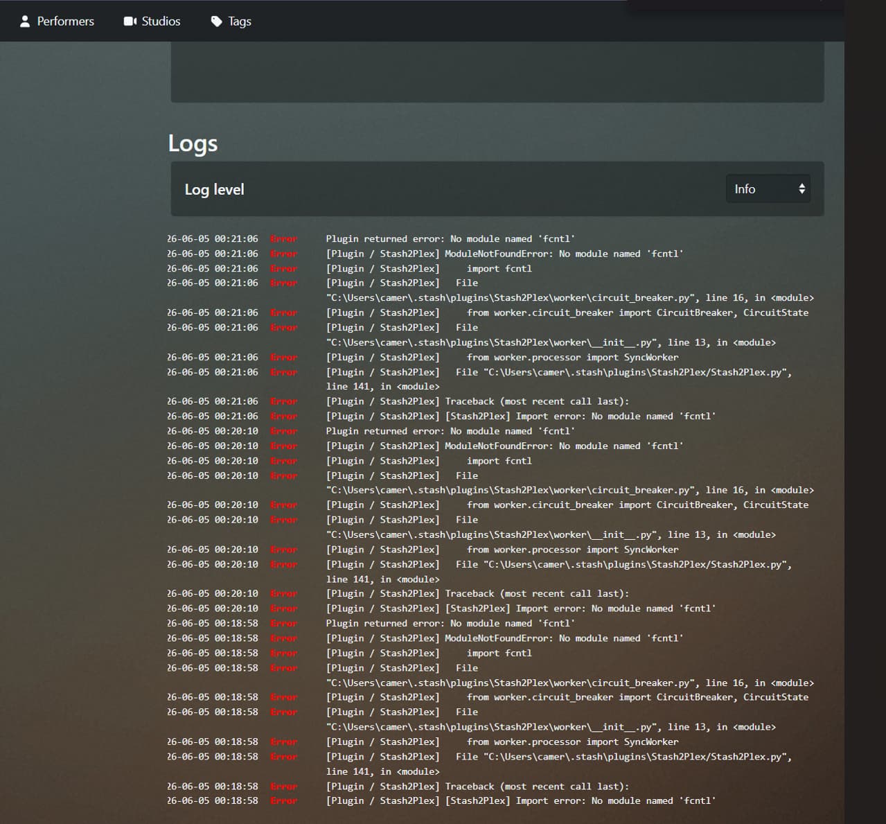 Stash2Plex - Plugins - Stash Forum