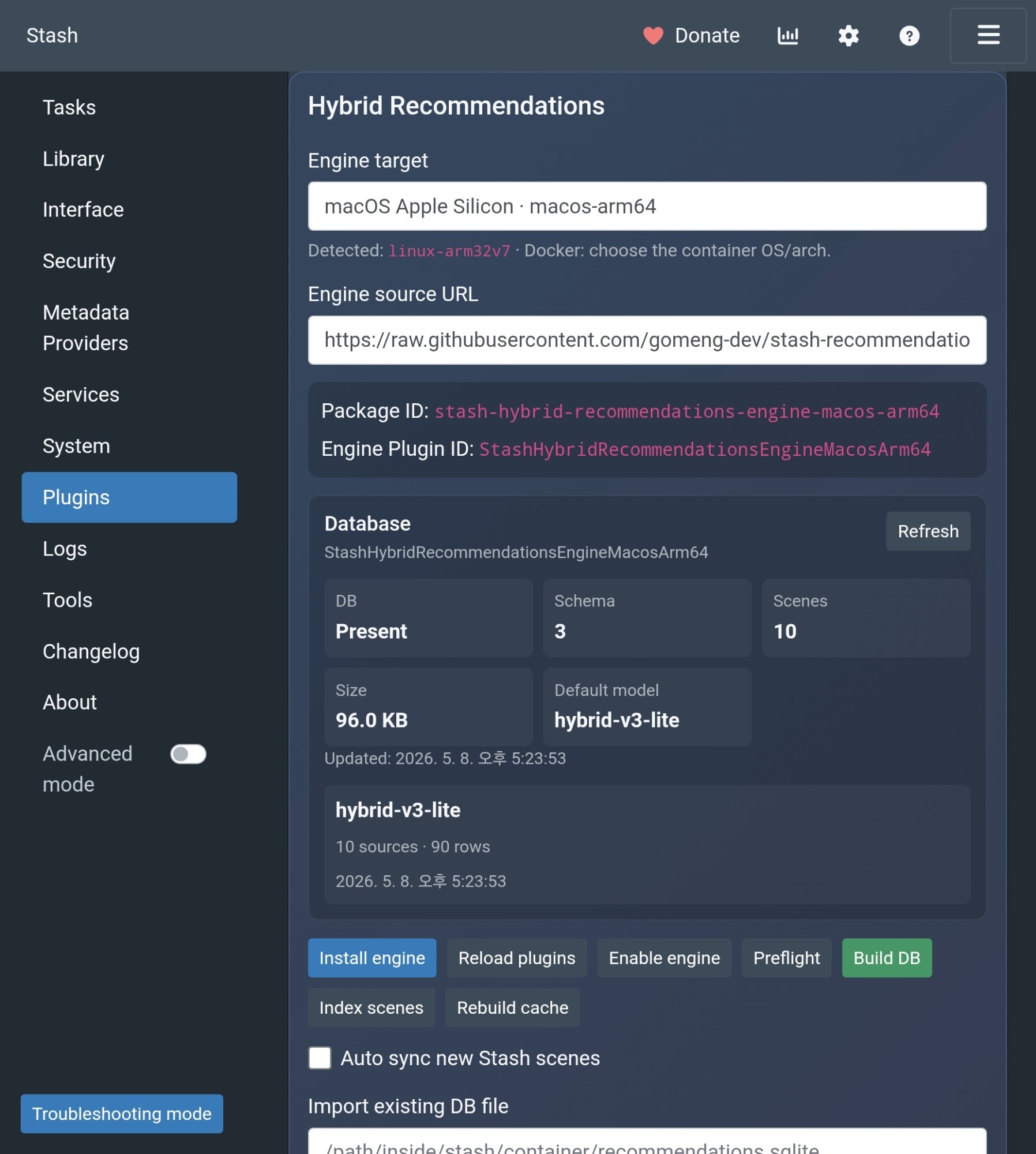 Stash Hybrid Recommendations - Plugins - Stash Forum